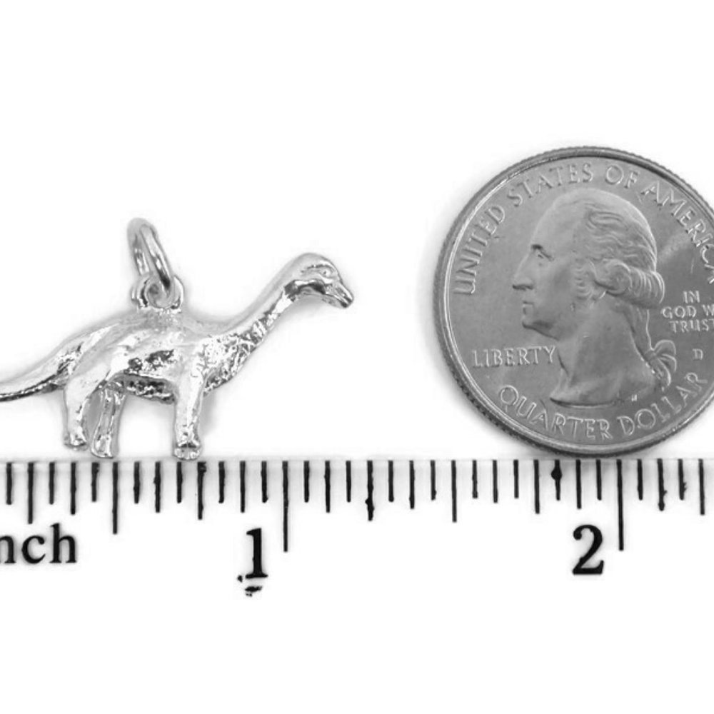 Brontosaurus Dinosaur Pendant Sterling silver .925 - Picture 4 of 4